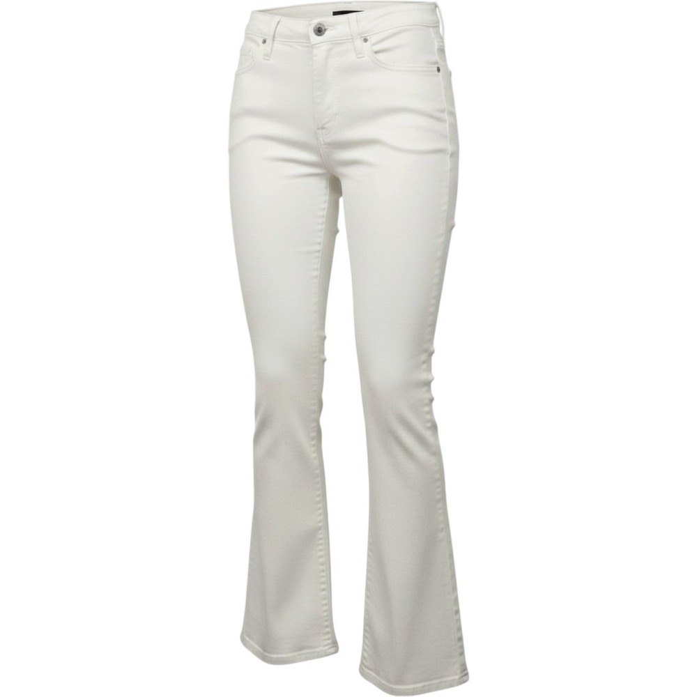 Cremieux Heritage Womens White Raw Hem High Rise Denim Jeans True White Size 4